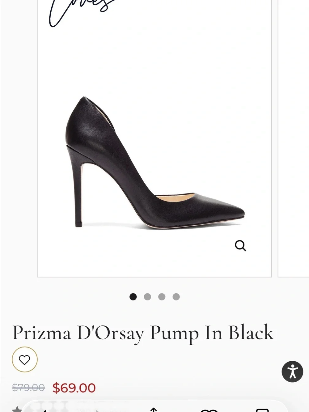 Jessica Simpson Black Prizma D'Orsay Pump